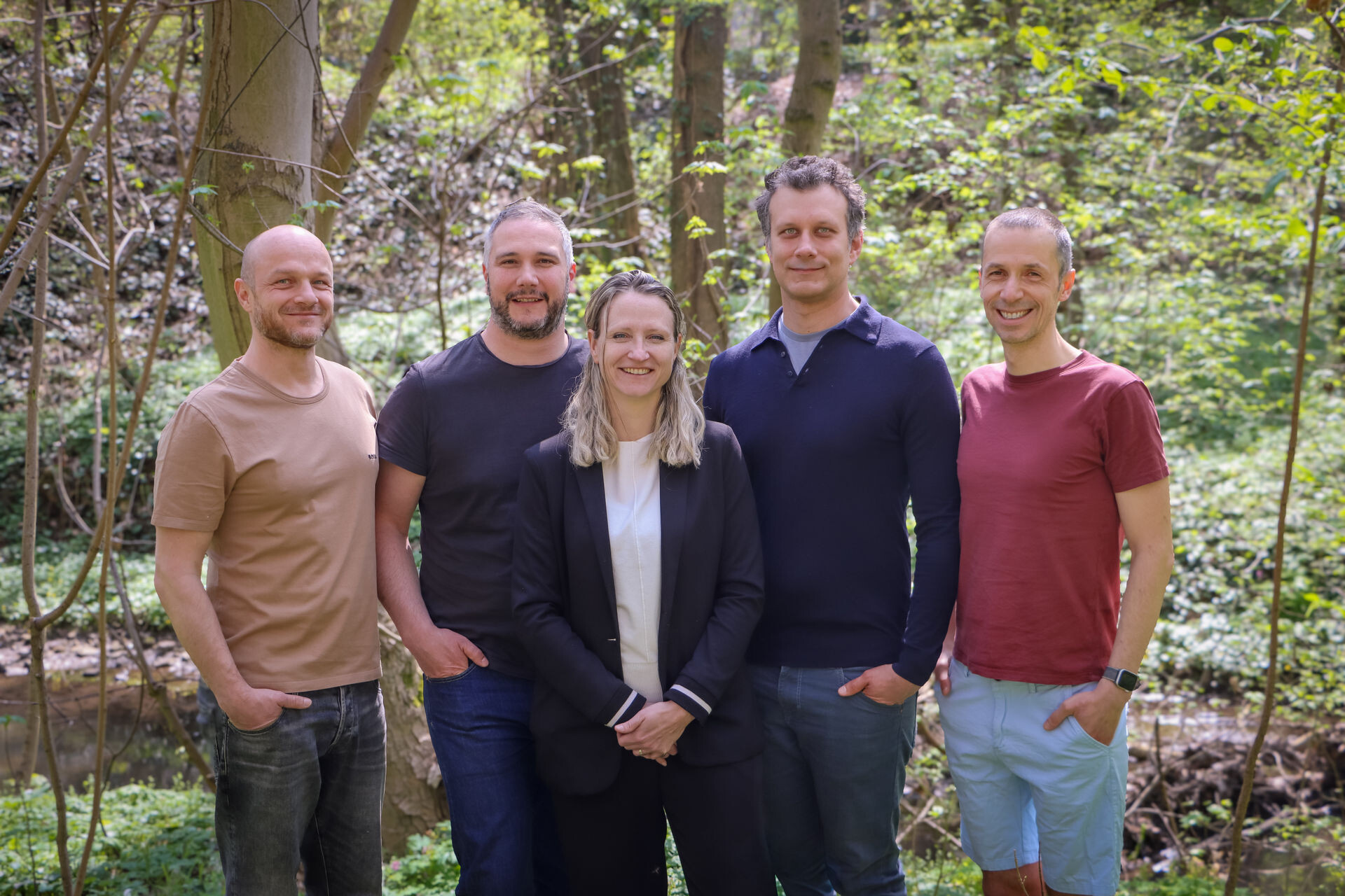 This is a photo of the founding team of Zellmechanik Dresden taken 2026.